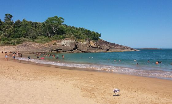 Praia dos Padres, em Guarapari