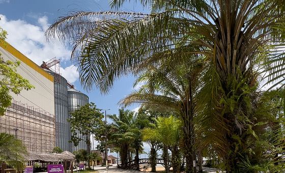 Faixa de areia para banho, em Belém